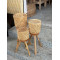 BAMBOO STAND PLANTER (SET OF 3)
