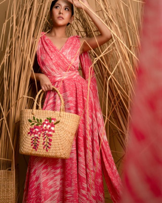 KAUNA NATURAL EMBROIDERED ECO-FRIENDLY HANDBAG