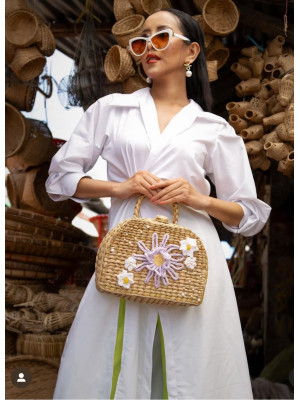 KAUNA STRIP OVAL BAG HANDBAG