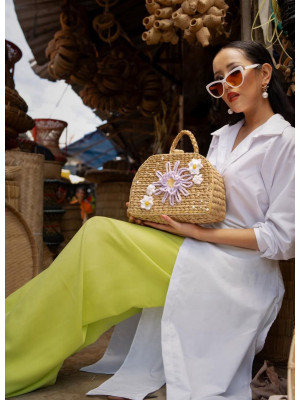 KAUNA STRIP OVAL BAG HANDBAG