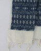 ALL OVER INDIGO MOTIF ERI SILK STOLE (AHIMSA SILK)
