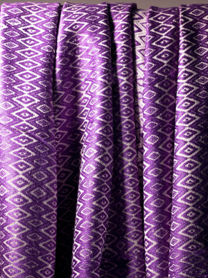 ALL OVER PURPLE MOTIF ERI SILK SHAWL (AHIMSA SILK)  ALL OVER PURPLE MOTIF ERI SILK SHAWL (AHIMSA SILK)
