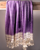 ALL OVER PURPLE MOTIF ERI SILK SHAWL (AHIMSA SILK) ALL OVER PURPLE MOTIF ERI SILK SHAWL (AHIMSA SILK)