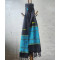 Black Multi Color Handloom Cotton Assam Stole