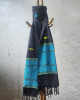 Black Multi Color Handloom Cotton Assam Stole Black Multi Color Handloom Cotton Assam Stole