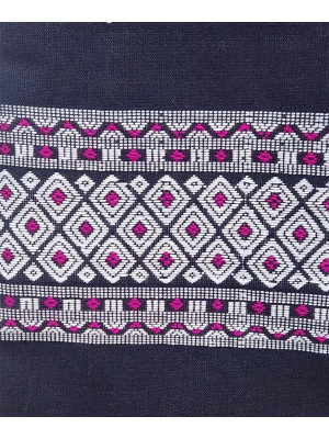 Black Multicolor Cotton Handloom Assam Stole  Black Multicolor Cotton Handloom Assam Stole