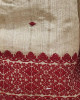 MUGA SILK STOLE WITH MAROON ERI SILK MOTIFS