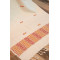 ERI SILK STOLE (AHIMSA SILK) WITH RED MOTIFS