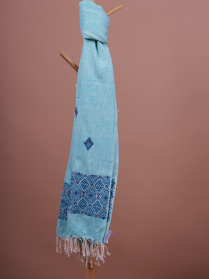 SKY BLUE ERI SILK STOLE