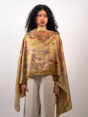 Seaweed Mulberry Silk Stole Scarf