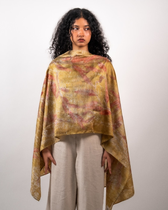 Seaweed Mulberry Silk Stole Scarf Seaweed Mulberry Silk Stole Scarf