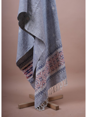 ERI GRAY SILK SHAWL (AHIMSA SILK) ERI GRAY SILK SHAWL (AHIMSA SILK)
