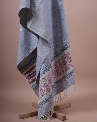 ERI GRAY SILK SHAWL (AHIMSA SILK) ERI GRAY SILK SHAWL (AHIMSA SILK)