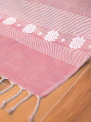 Cotton Handloom Pink Stole
