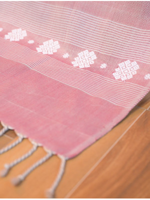 Cotton Handloom Pink Stole