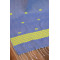 COTTON HANDWOVEN BLUE STOLE WITH ASSAMESE MOTIFS