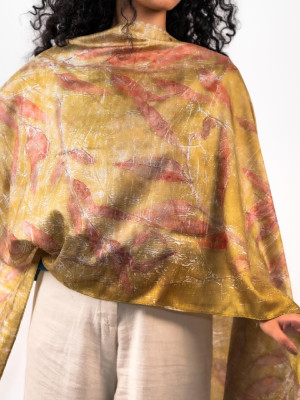 Seaweed Mulberry Silk Stole Scarf Seaweed Mulberry Silk Stole Scarf
