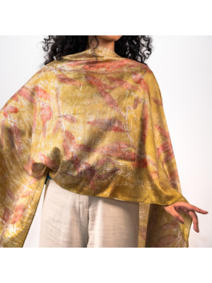 Seaweed Mulberry Silk Stole Scarf