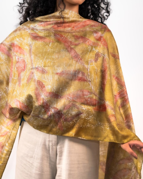 Seaweed Mulberry Silk Stole Scarf Seaweed Mulberry Silk Stole Scarf