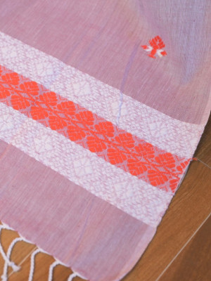 COTTON PINK HANDWOVEN STOLE COTTON PINK HANDWOVEN STOLE
