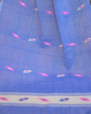 HANDWOVEN BLUE COTTON STOLE