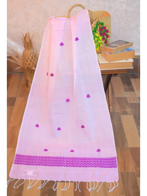 Cotton Handloom Pink Stole