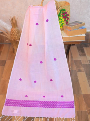 Cotton Handloom Pink Stole