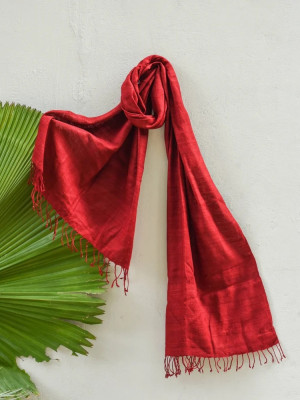 SAPAN WOOD NATUTAL DYE ERI SILK STOLE