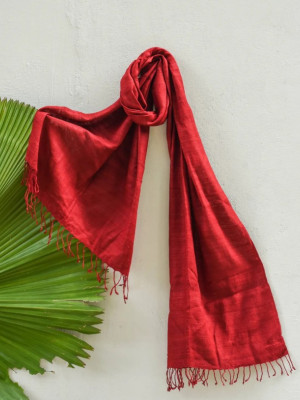 SAPAN WOOD NATUTAL DYE ERI SILK STOLE SAPAN WOOD NATUTAL DYE ERI SILK STOLE