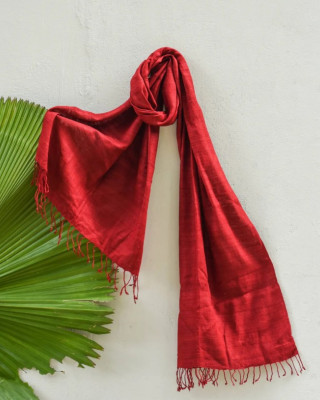SAPAN WOOD NATUTAL DYE ERI SILK STOLE SAPAN WOOD NATUTAL DYE ERI SILK STOLE