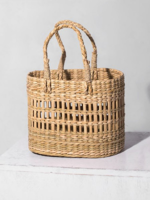 Kauna Handcrafted Grass Storage Basket  Kauna Handcrafted Grass Storage Basket