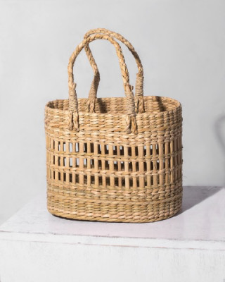 Kauna Handcrafted Grass Storage Basket  Kauna Handcrafted Grass Storage Basket