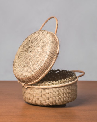 CANE ROUNDED BASKET