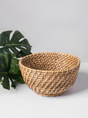 CANE BOWL BASKET CANE BOWL BASKET