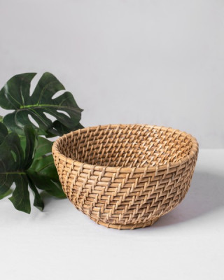 CANE BOWL BASKET CANE BOWL BASKET