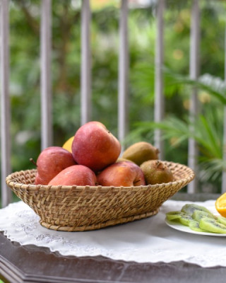 CANE FRUITE BASKET TRAY