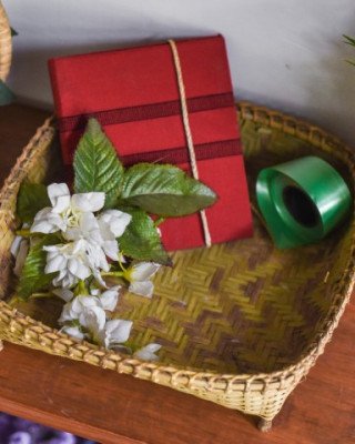 BAMBOO ROUNDED CORNER TRAY