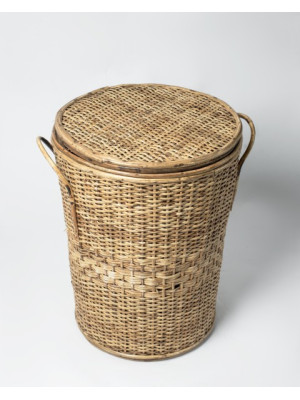 CANE LAUNDRY BASKET
