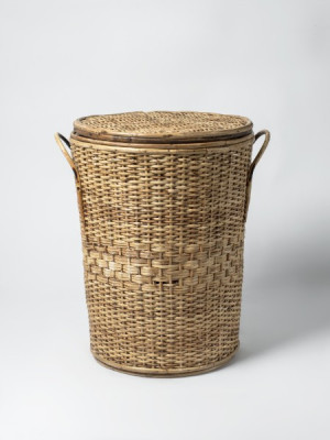 CANE LAUNDRY BASKET CANE LAUNDRY BASKET