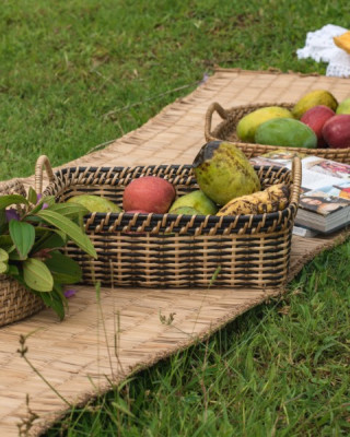 NAGA BAMBOO BROWN BASKET NAGA BAMBOO BROWN BASKET