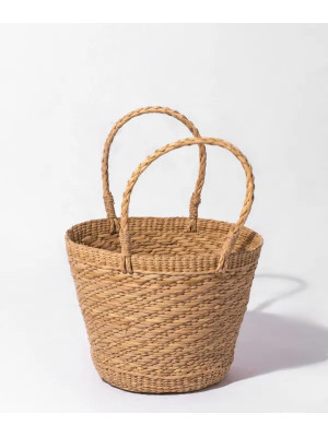 Handmade Round Kauna Marketing Basket