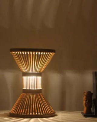 Bamboo Angular LampShade