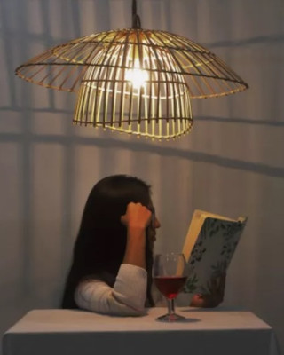 Bamboo Rattan Hanging Lamp