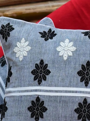 Cushion Cover Set of Gray 5 Cushion Cover Set of Gray 5