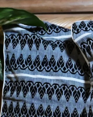 Cushion Cover Set Of White With Blue 5