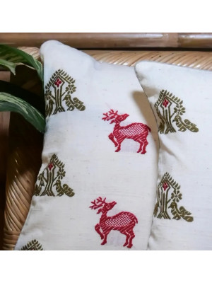 Cushion Cover Set Of White 5