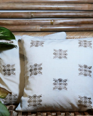 Cushion Cover Set Of Pale White 5
