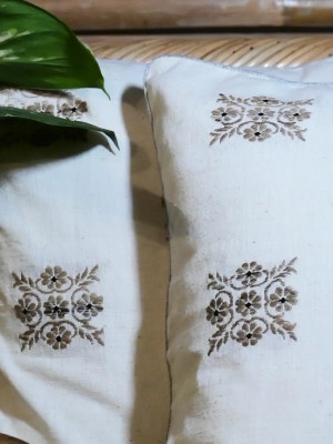 Cushion Cover Set Of Pale White 5 Cushion Cover Set Of Pale White 5