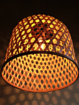 Bamboo Lampshade High Star Design
