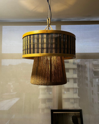 BAMBOO & JUTE LAMPSHADE BAMBOO & JUTE LAMPSHADE